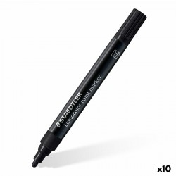 Marqueur permanent Staedtler Lumocolor Noir 2,4 mm (10 Unités)