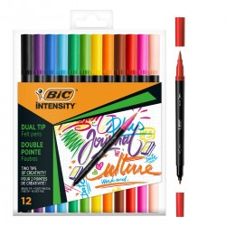 Ensemble de Marqueurs Bic Intensity 12 Pièces Multicouleur