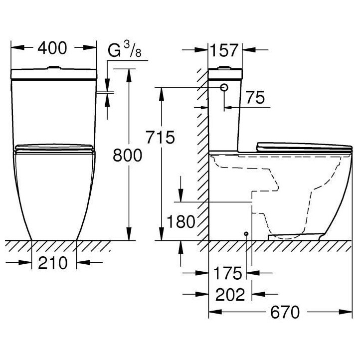 Pack WC - a poser - GROHE