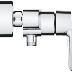 GROHE Mitigeur monocommande douche Start, montage mural, raccord fileté pour flexible en 1/2, rosaces métal incluses, 24208002