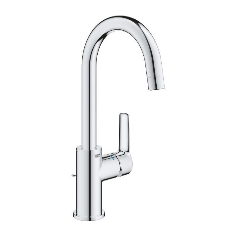 GROHE QUICKFIX Start Mitigeur monocommande lavabo de salle de bains, avec tirette de vidage, Taille L, chromé, 24203002