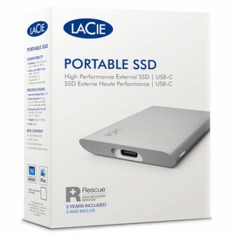 Disque Dur Externe LaCie STKS500400 Gris 2,5" 500 GB SSD