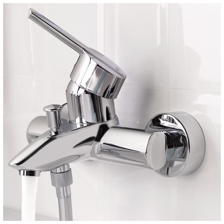 GROHE Mitigeur monocommande Bain / Douche Feel, montage mural, raccord