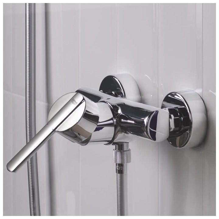 GROHE Mitigeur monocommande Douche Feel, montage mural, raccord filet