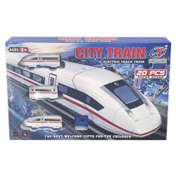 Train avec circuit City Train Électrique 20 Pièces