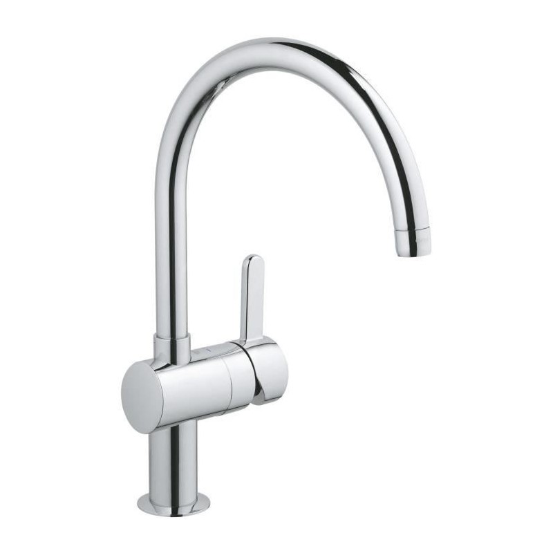 GROHE Robinet de cuisine évier Flair, zone rotation 360°, installation et nettoyage facile, conduit sans plomb et nickel, 3245