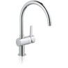 GROHE Robinet de cuisine évier Flair, zone rotation 360°, installation et nettoyage facile, conduit sans plomb et nickel, 3245