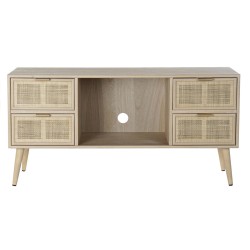 Meubles de télévision DKD Home Decor Multicouleur Naturel Bois de paulownia Bois MDF 120 x 42 x 60 cm