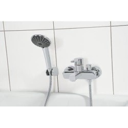 GROHE Douchette Vitalio Joy 110, 1 jet, pommeau de douche 110mm, technologie anti-brulûre et a économie d'eau, chromé, 273160