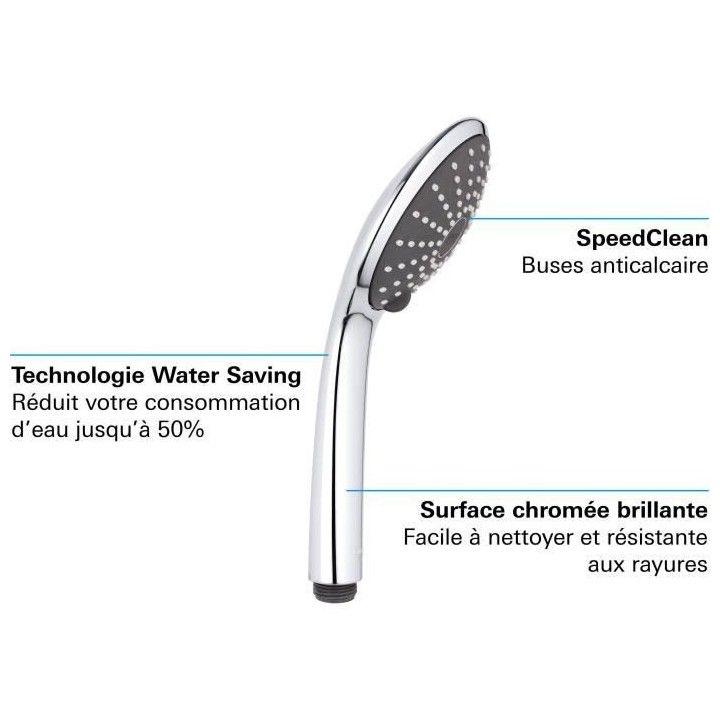 GROHE Douchette a main Vitalio Joy 110 Duo, pommeau de douche 2 jets,