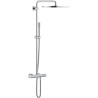 GROHE Colonne de douche Rainshower 400 27174001 - Mitigeur thermostatique - Limiteur de température - Chrome