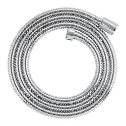 GROHE Flexible tuyau de douche métallique VitalioFlex Metal 1750mm, anti-pliures, raccord fileté universel 1/2, chromé, 27503