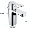 Mitigeur lavabo GET monocommande chromé taille S - GROHE - 31148000