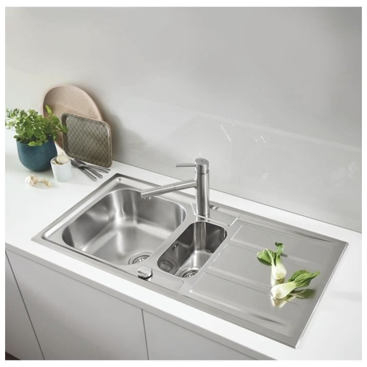 GROHE Mitigeur évier Concetto 31128DC1 - Bec moulé pivotant médium