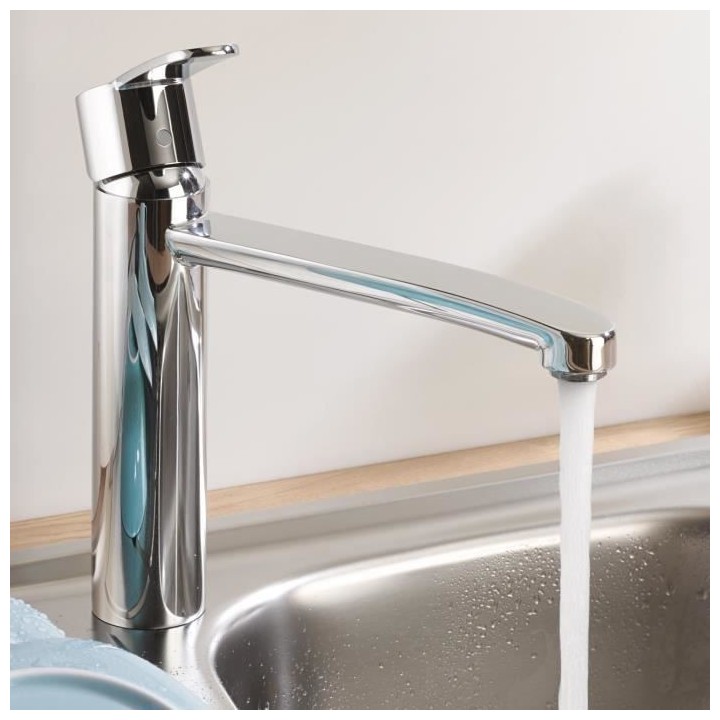 GROHE Robinet de cuisine évier Wave Cosmopolitan, robinet mousseur é
