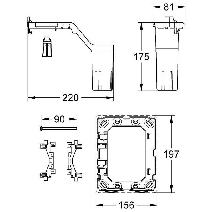 GROHE Bloc désodorisant pour réservoir WC encastré, 38967000