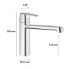 Mitigeur évier monocommande GET bec medium - GROHE - 30204000