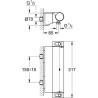 GROHE Mitigeur thermostatique douche ½ Grohtherm 2000 34469001 - Porte-savon - Limiteur de température - Economie d'eau - Chro