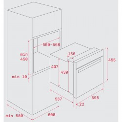 Four à pyrolyse Teka HBC625P 44 L Display LED 2615W Acier inoxydable