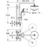 GROHE Colonne de douche Euphoria Tete XXL 260 1 jet 27964000 - Mitigeur thermostatique - Limiteur de température - Chrome