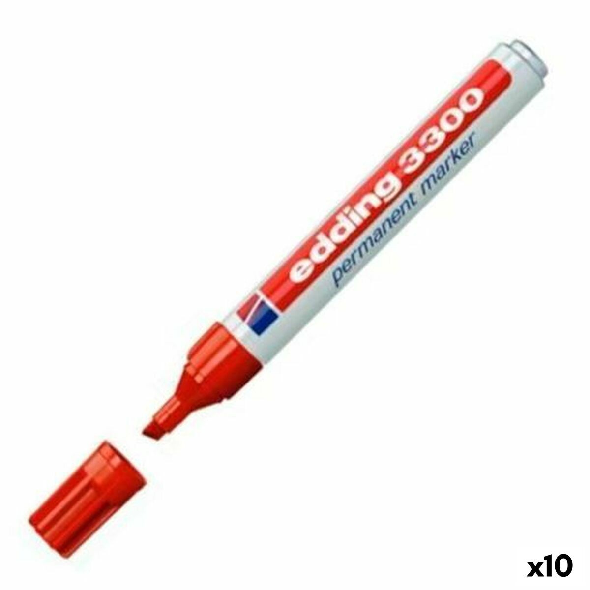 /feutres/126262-marqueur-permanent-edding-3000-rouge-10-unites-4004764427086.html