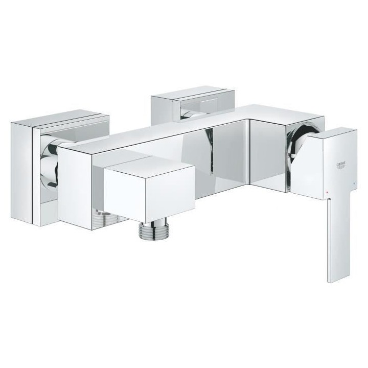 GROHE Robinet de douche mitigeur Sail Cube, montage mural, rosaces car