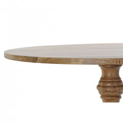 Table de Salle à Manger DKD Home Decor Marron Bois Bois d'acacia 130 x 130 x 75 cm