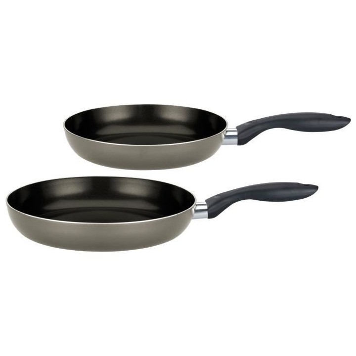 GSW 409414 2 poeles Bratfit - 24 et 28 cm - Revetement antiadhésif -