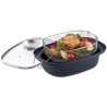 GSW Cocotte avec panier friture et couvercle - 40 x 25 cm - Acier carbone - Tous feux dont induction