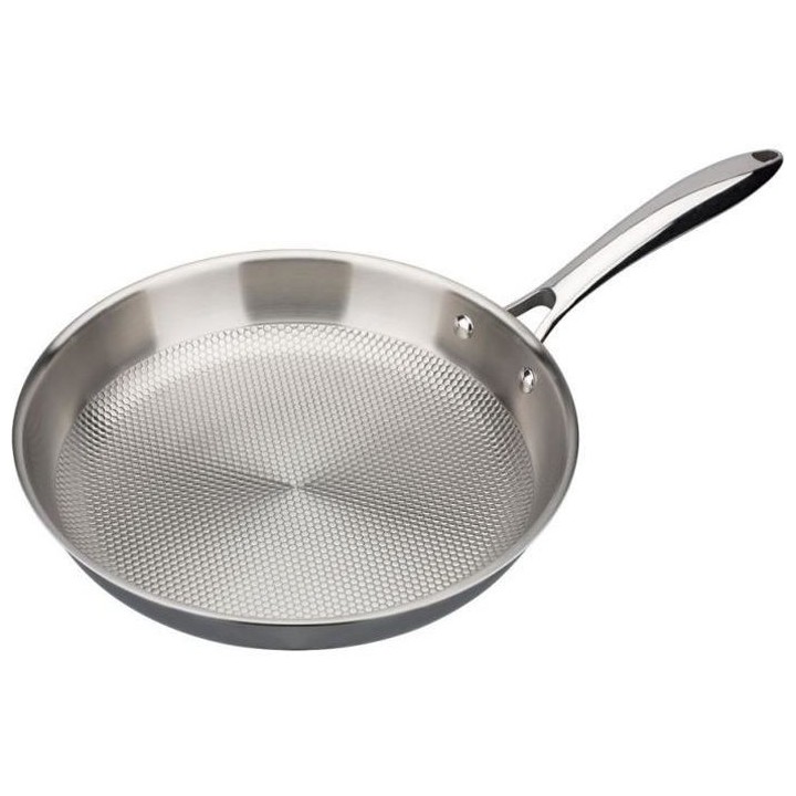 GSW 975346 - Poele Pro INOXAAL PLUS TRI-PLY - 28cm - Inox 1810 - Fond