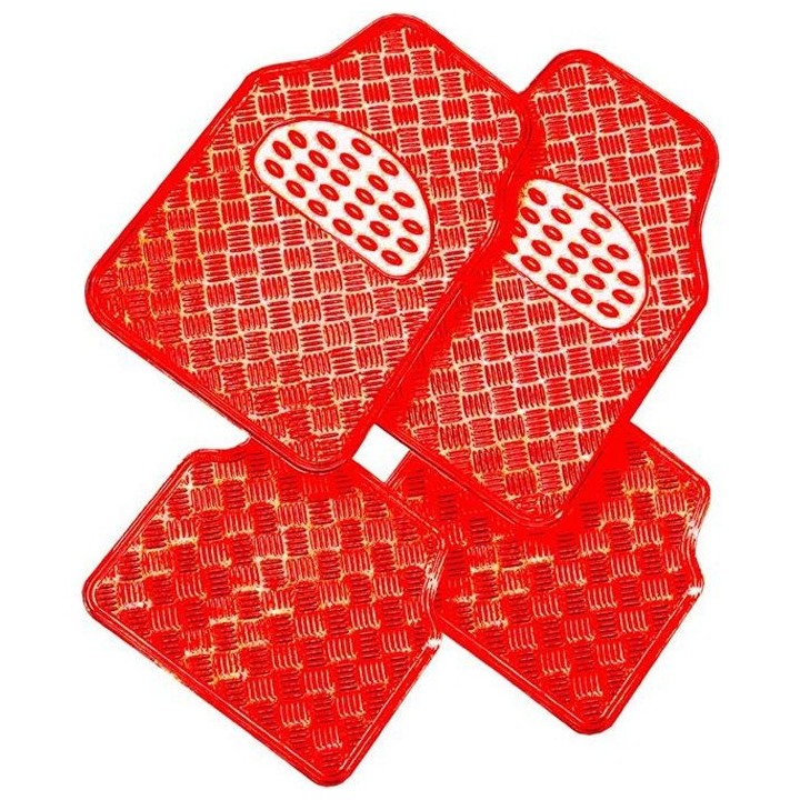 Tapis pvc METALIC rouge