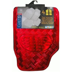 Tapis pvc METALIC rouge