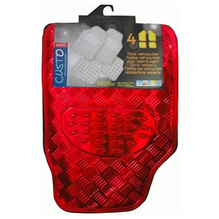 Tapis pvc METALIC rouge