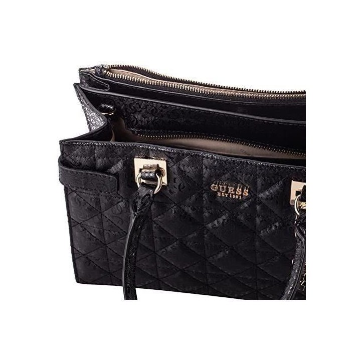 GUESS Sac femme Kobo Status Satchel Noir