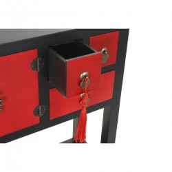 Console DKD Home Decor Noir Sapin Bois MDF 95 x 25 x 78,5 cm