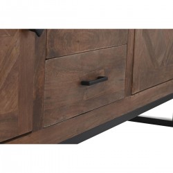 Présentoir DKD Home Decor Marron Teck Métal (160 x 40 x 175 cm)