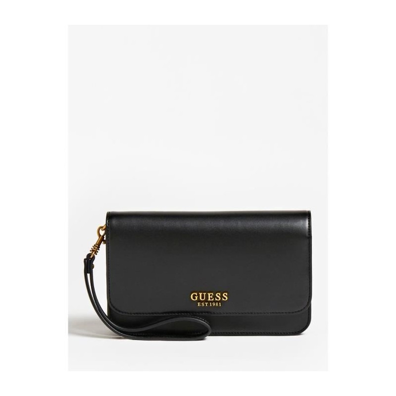 GUESS Sac femme Laurel SLG large zip Noir