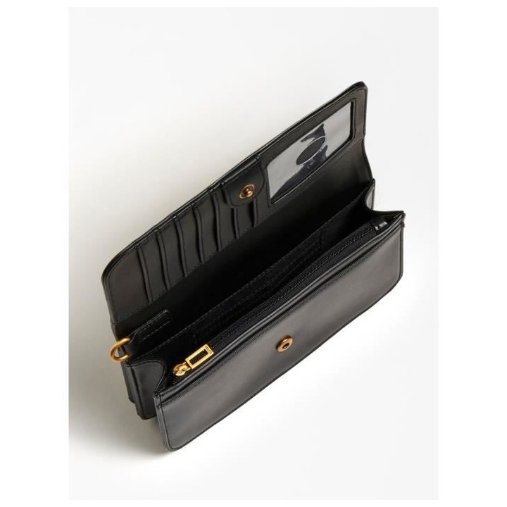 GUESS Sac femme Laurel SLG large zip Noir