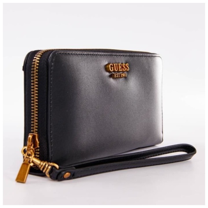 GUESS Sac femme Laurel SLG Large zip Noir