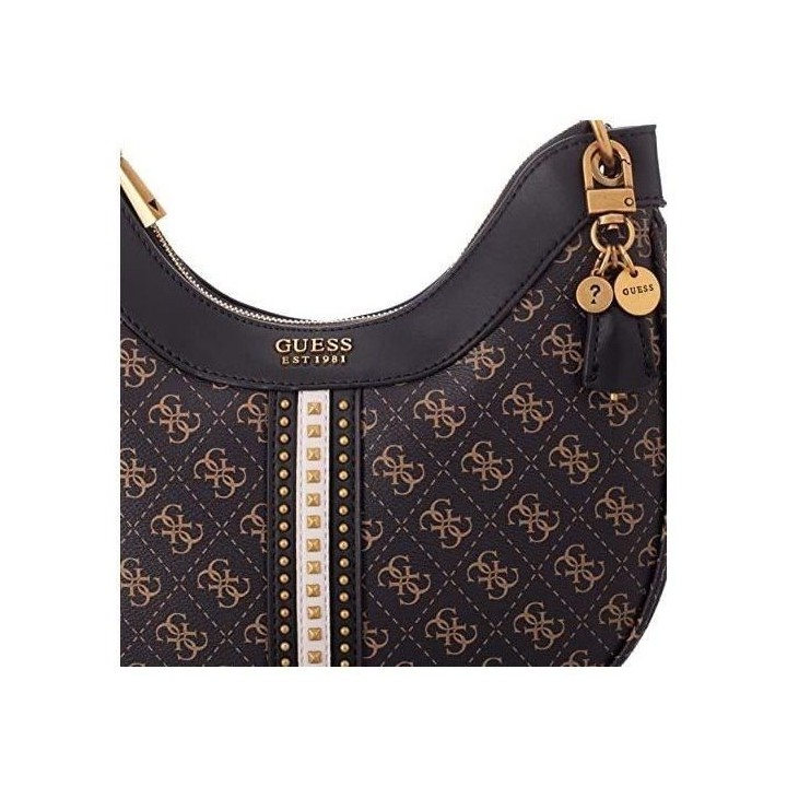 GUESS Sac femme Kasinta Hobo Marron