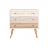 Commode DKD Home Decor Sapin Naturel Coton Blanc (80 x 35 x 80 cm)