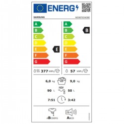 Laveuse - Sécheuse Samsung WD90T654DBE 9kg / 6kg 1400 rpm Blanc