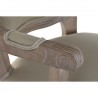 Chaise DKD Home Decor Beige Bois Polyester (57 x 57 x 94 cm)