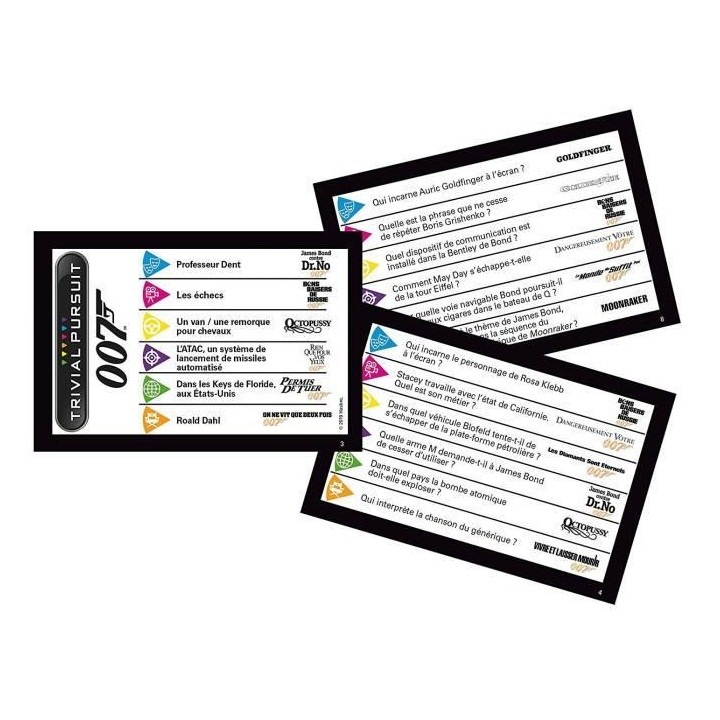 TRIVIAL PURSUIT - James Bond - Format de voyage 600 questions - Jeu de