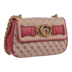 Guess sac femme latte/burgundy