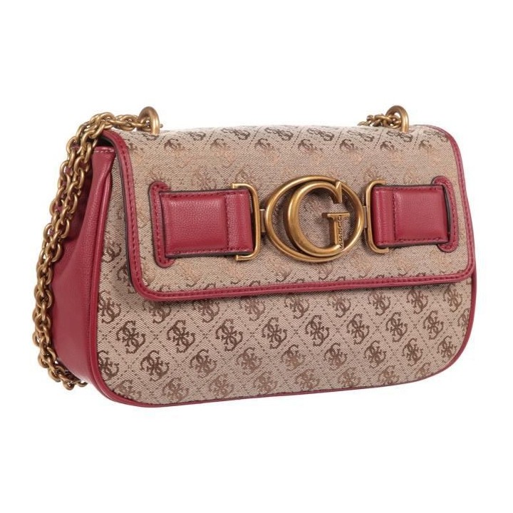 Guess sac femme latte/burgundy