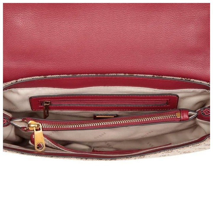 Guess sac femme latte/burgundy