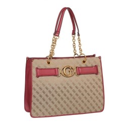 Guess sac femme latte/burgundy