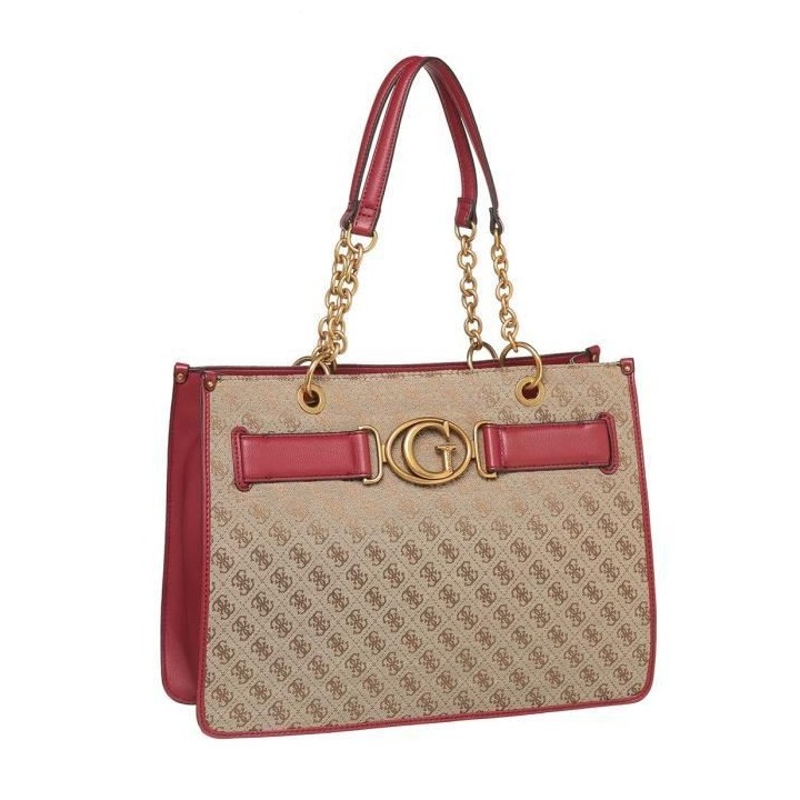 Guess sac femme latte/burgundy