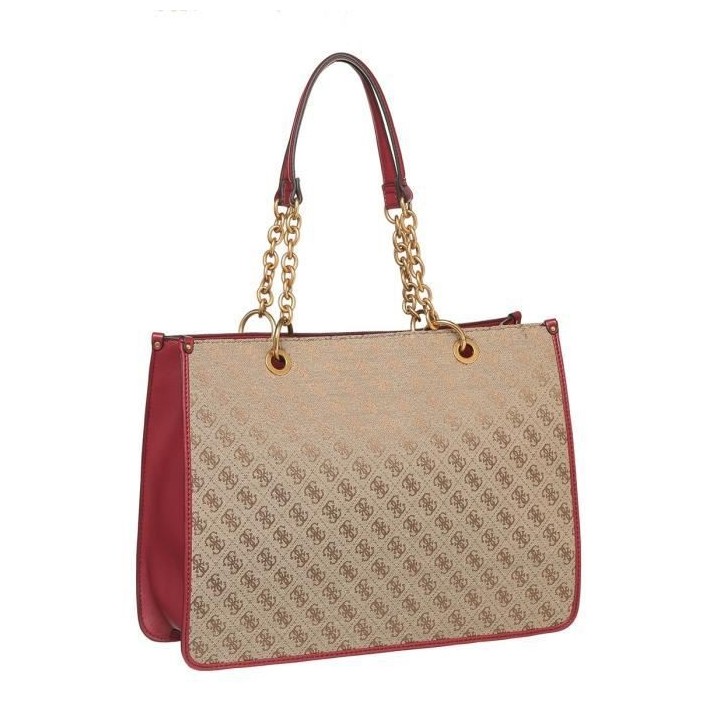 Guess sac femme latte/burgundy
